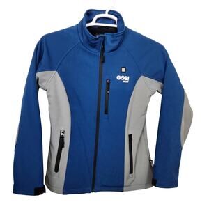 Gobi Heat Sahara Heated Softshell Jacket Womens SZ S Blue Gray Battery Winter
